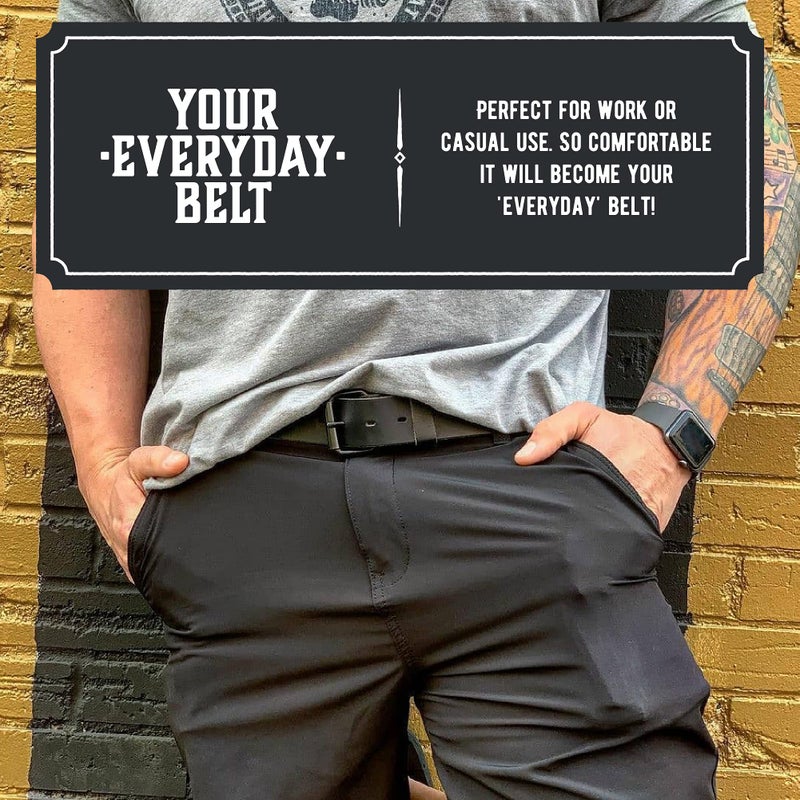 Main Street Forge The Classic Leather Everyday Belt | Made in USA | Full Grain Leather | Men's Leather Belt - Image 2